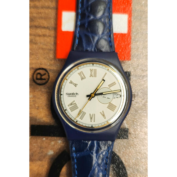 Vintage Swatch DIAMONDS GN706 Daydate watch New old stock in case with paperwork - Picture 1 of 8